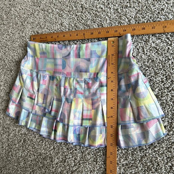 Lucky In Love Womens Sz M Multicolor Tiered Tennis Skort With Built-In Shorts - Picture 5 of 7